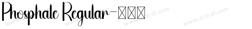 Phosphate Regular字体转换